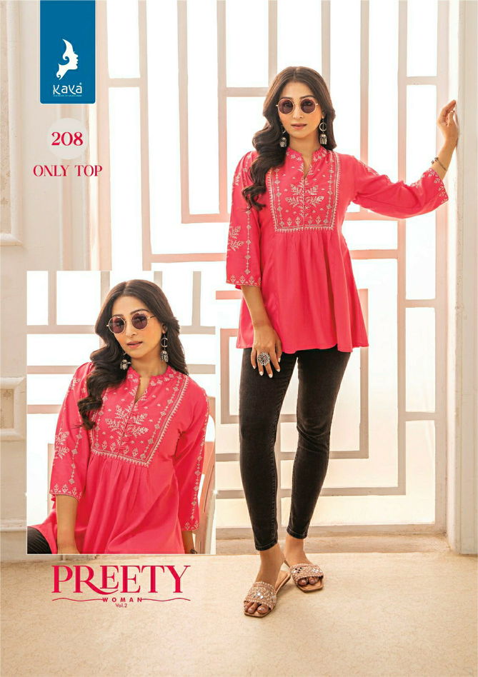 Pretty Women 2 By Kaya Rayon Ladies Top Wholesale Price In Surat